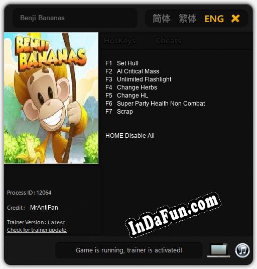 Benji Bananas: Trainer +7 [v1.3]