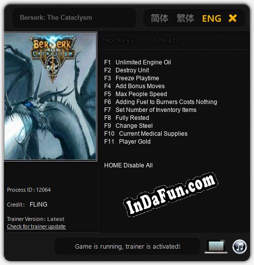 Berserk: The Cataclysm: TRAINER AND CHEATS (V1.0.32)