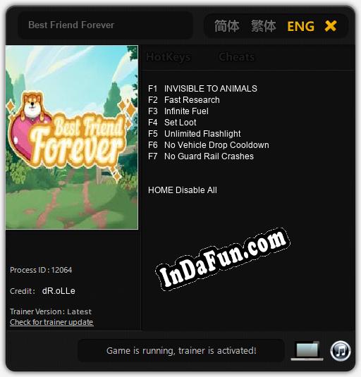 Best Friend Forever: Trainer +7 [v1.2]