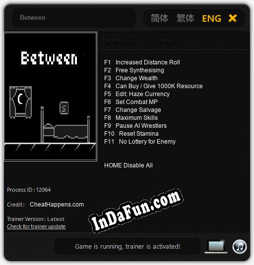 Between: TRAINER AND CHEATS (V1.0.51)
