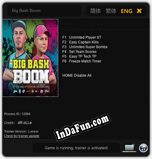 Big Bash Boom: Cheats, Trainer +6 [dR.oLLe]