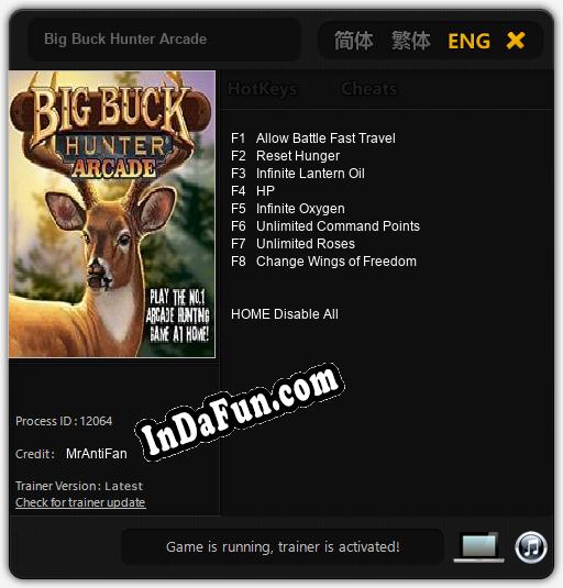 Big Buck Hunter Arcade: TRAINER AND CHEATS (V1.0.79)