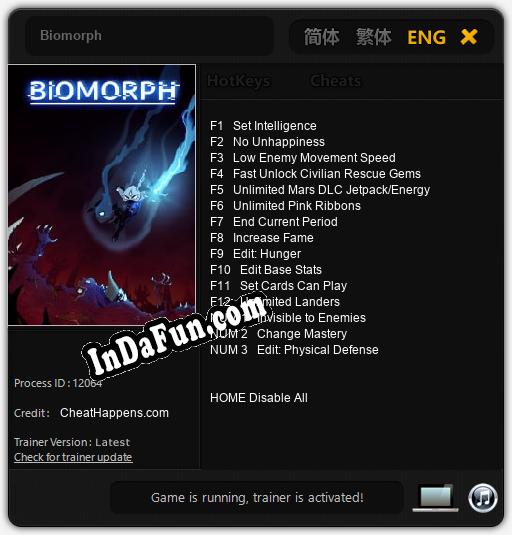 Biomorph: Trainer +15 [v1.7]