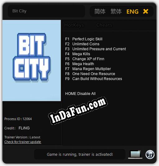 Bit City: Cheats, Trainer +9 [FLiNG]