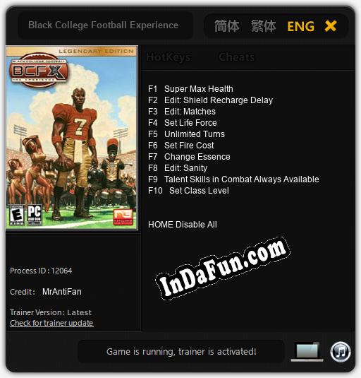 Black College Football Experience: Trainer +10 [v1.9]