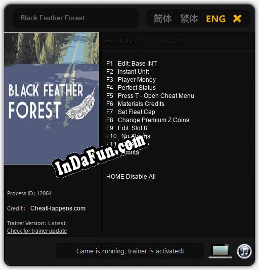 Trainer for Black Feather Forest [v1.0.7]