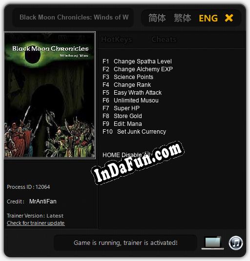 Black Moon Chronicles: Winds of War: Cheats, Trainer +10 [MrAntiFan]