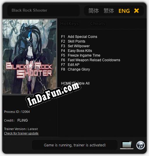 Black Rock Shooter: Cheats, Trainer +8 [FLiNG]