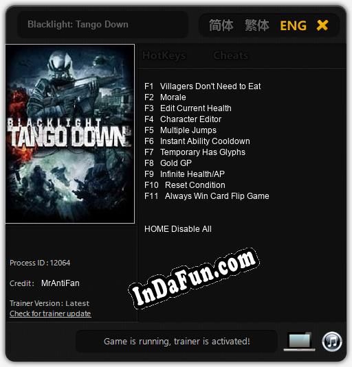 Blacklight: Tango Down: TRAINER AND CHEATS (V1.0.23)