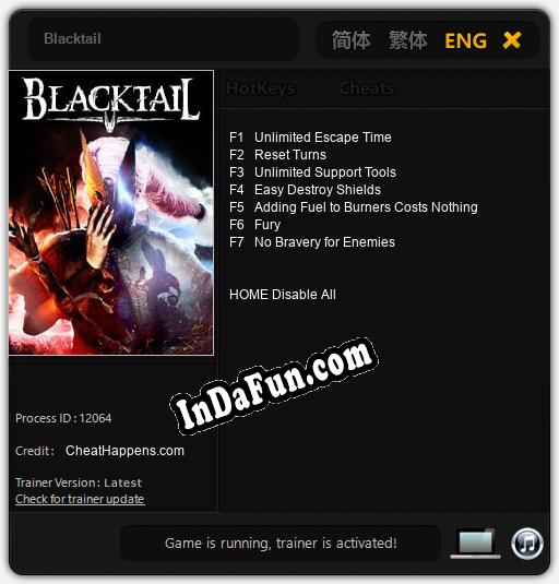 Trainer for Blacktail [v1.0.9]