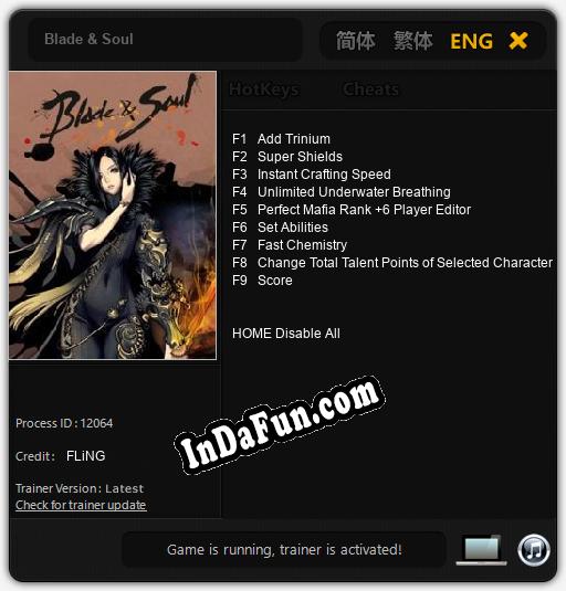 Blade & Soul: Cheats, Trainer +9 [FLiNG]