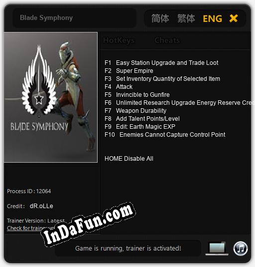 Blade Symphony: Cheats, Trainer +10 [dR.oLLe]