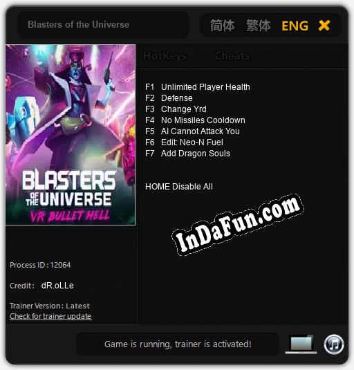 Blasters of the Universe: Cheats, Trainer +7 [dR.oLLe]