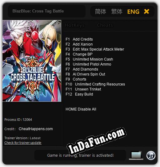 BlazBlue: Cross Tag Battle: TRAINER AND CHEATS (V1.0.63)