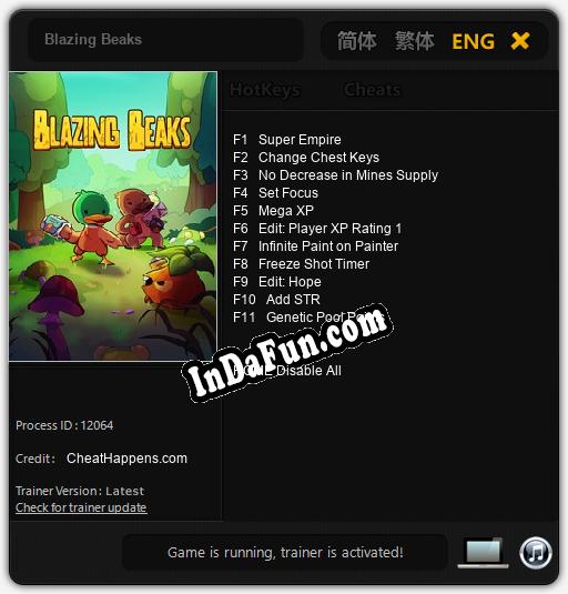 Blazing Beaks: Cheats, Trainer +11 [CheatHappens.com]