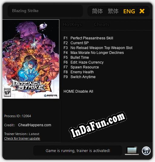 Blazing Strike: Cheats, Trainer +9 [CheatHappens.com]