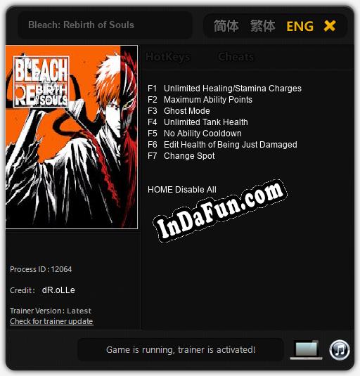 Trainer for Bleach: Rebirth of Souls [v1.0.5]