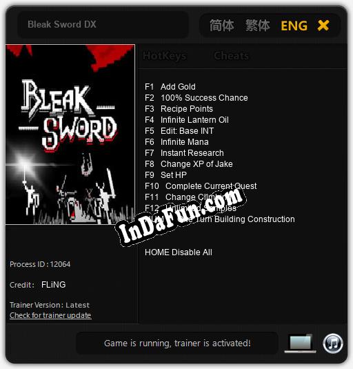 Bleak Sword DX: Trainer +13 [v1.3]