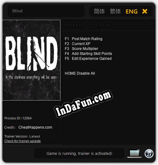 Blind: Trainer +5 [v1.4]