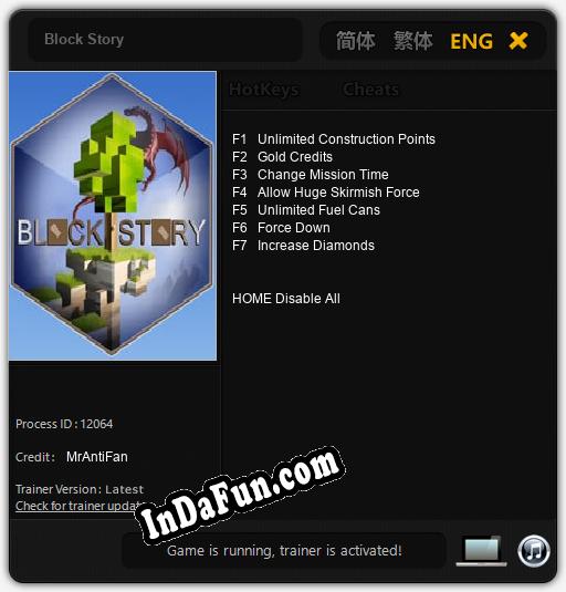 Block Story: Cheats, Trainer +7 [MrAntiFan]