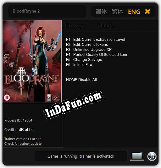 Trainer for BloodRayne 2 [v1.0.4] » Free Download PC Games - Direct ...