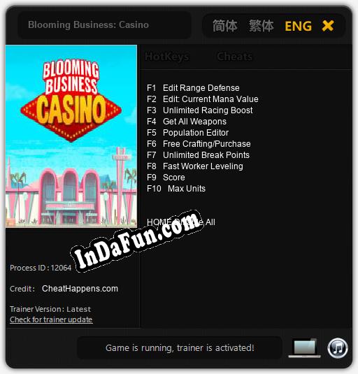 Blooming Business: Casino: Cheats, Trainer +10 [CheatHappens.com]