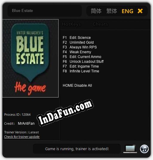 Blue Estate: TRAINER AND CHEATS (V1.0.94)