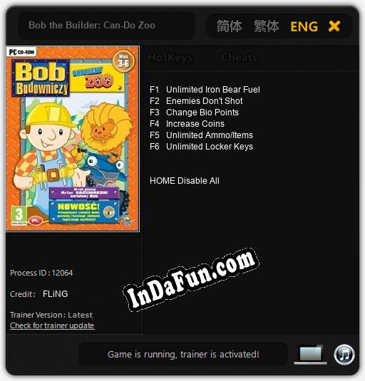 Trainer for Bob the Builder: Can-Do Zoo [v1.0.3]