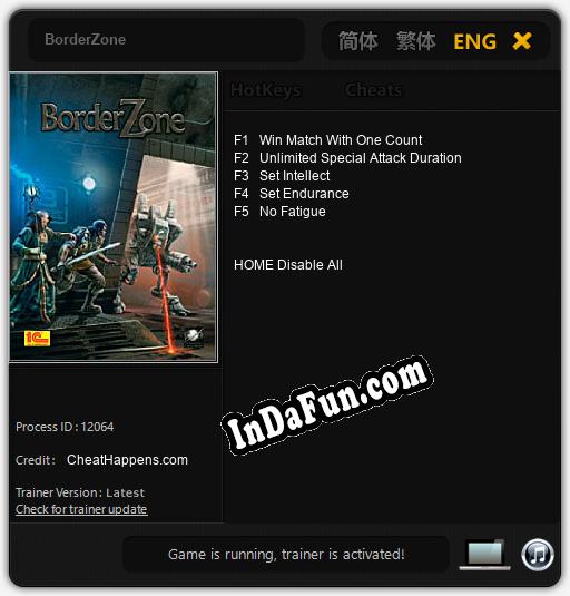 BorderZone: Cheats, Trainer +5 [CheatHappens.com]