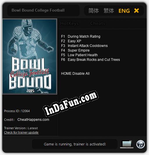 Bowl Bound College Football: Trainer +6 [v1.8]
