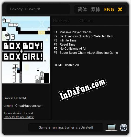 Boxboy! + Boxgirl!: TRAINER AND CHEATS (V1.0.71)