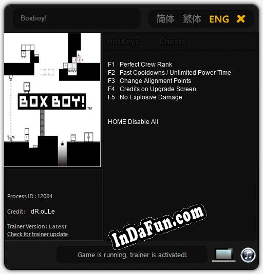 Boxboy!: Trainer +5 [v1.7]