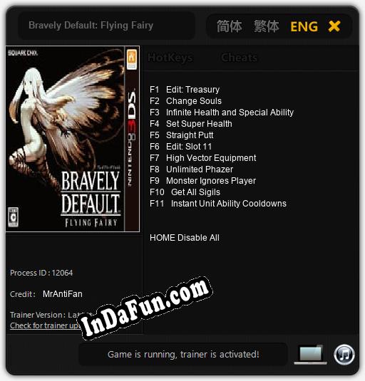 Bravely Default: Flying Fairy: TRAINER AND CHEATS (V1.0.51)