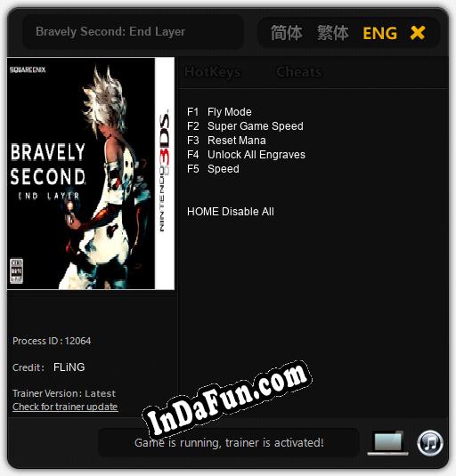 Trainer for Bravely Second: End Layer [v1.0.1]