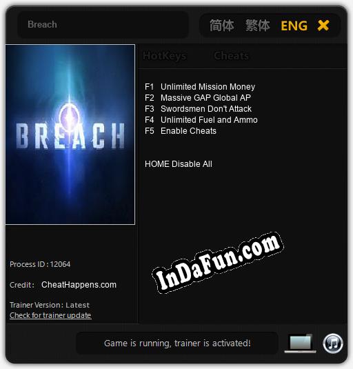 Trainer for Breach [v1.0.3]