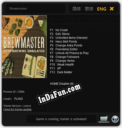 Brewmaster: Cheats, Trainer +12 [FLiNG]