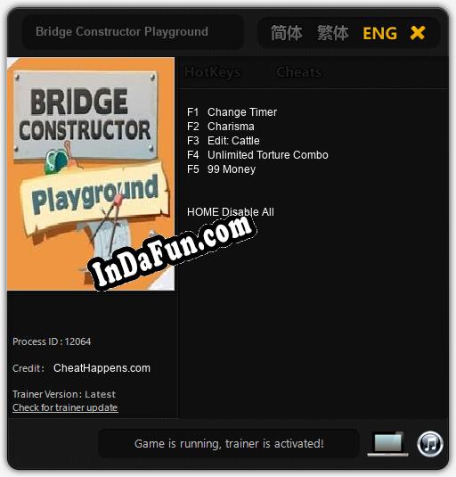 Bridge Constructor Playground: Trainer +5 [v1.2]