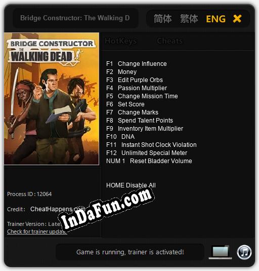 Bridge Constructor: The Walking Dead: Cheats, Trainer +13 [CheatHappens.com]