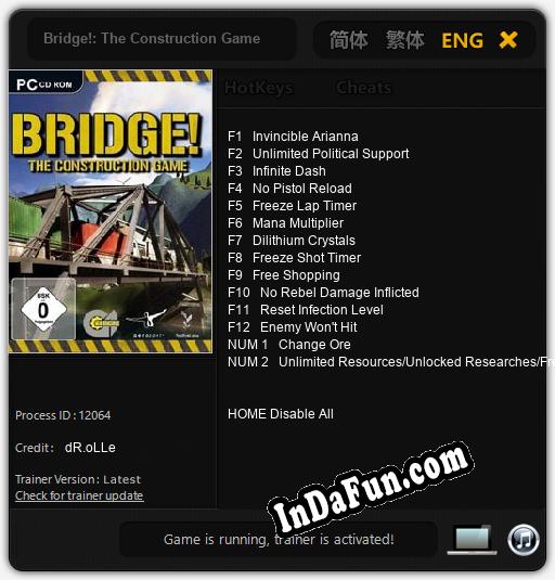 Bridge!: The Construction Game: Trainer +14 [v1.4]