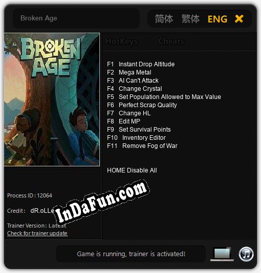 Trainer for Broken Age [v1.0.4]