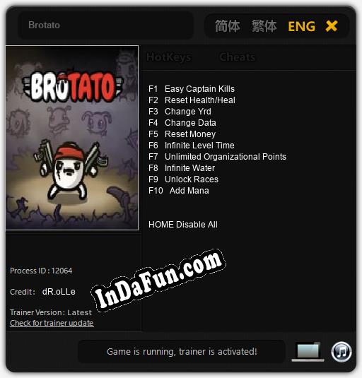 Brotato: Cheats, Trainer +10 [dR.oLLe]