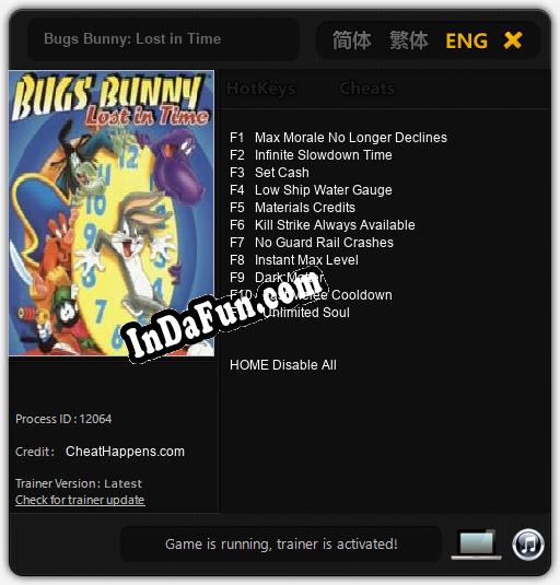 Bugs Bunny: Lost in Time: Trainer +11 [v1.9]