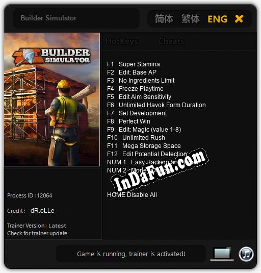 Builder Simulator: Cheats, Trainer +14 [dR.oLLe]