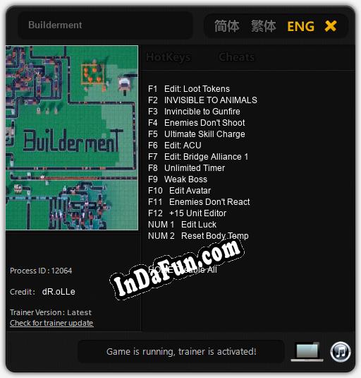 Builderment: TRAINER AND CHEATS (V1.0.85)