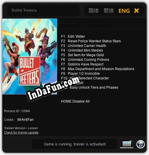 Bullet Yeeters: TRAINER AND CHEATS (V1.0.70)