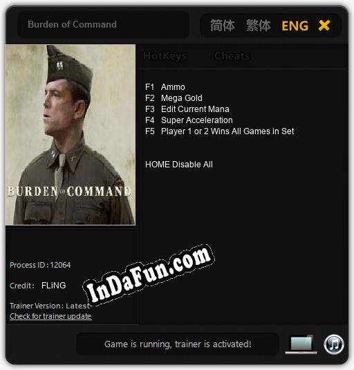 Trainer for Burden of Command [v1.0.5]