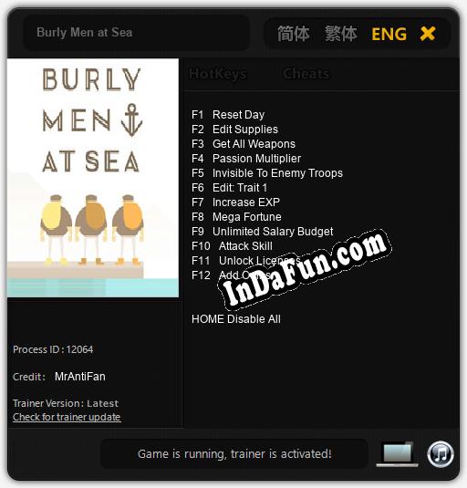Trainer for Burly Men at Sea [v1.0.4]