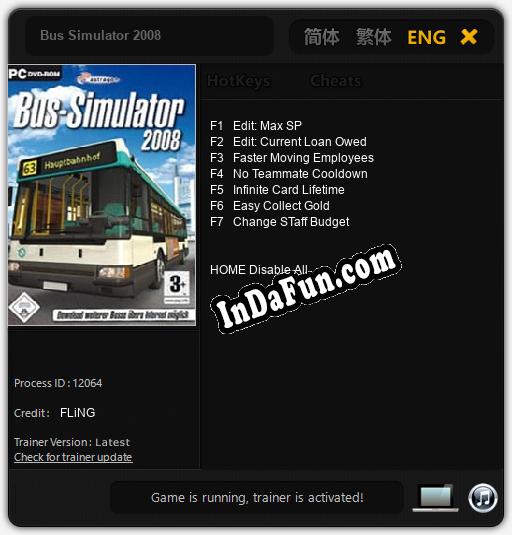 Bus Simulator 2008: Trainer +7 [v1.4]