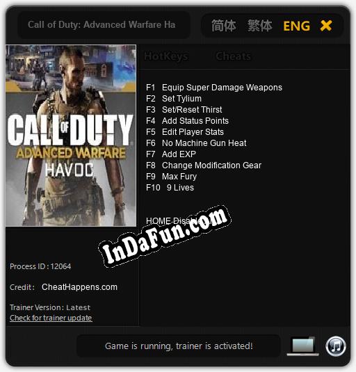 Call of Duty: Advanced Warfare Havoc: Trainer +10 [v1.7]