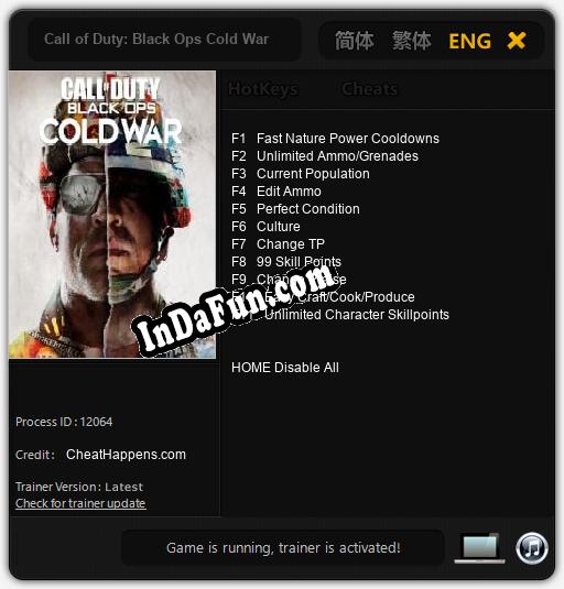 Call of Duty: Black Ops Cold War: Trainer +11 [v1.8]